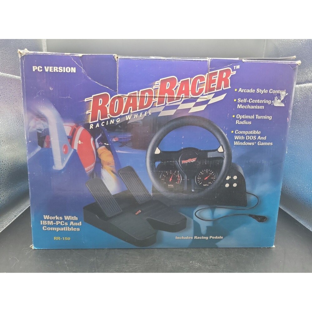 Road Rage PC Racing Game w/Steering Wheel & Pedals - Picture 4 of 5